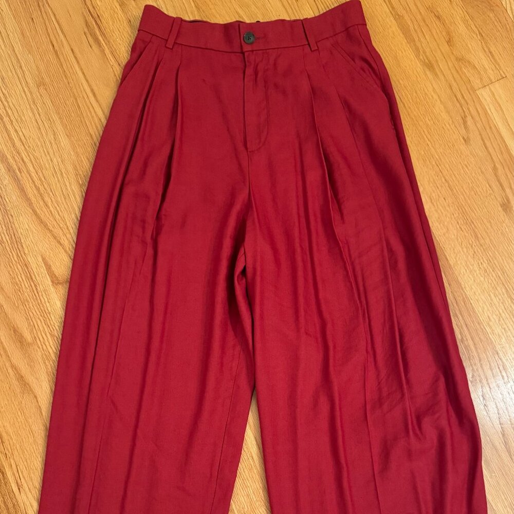 Banana Republic Pants Womens Timeless Retro Linen Blend Wide Leg 6 Pant NWOT
